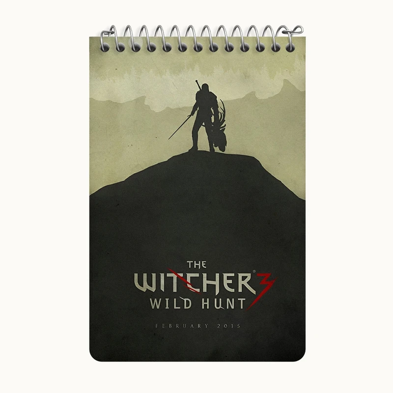 دفتر یادداشت 50 برگ خندالو طرح ویچر (The Witcher) کد F13608