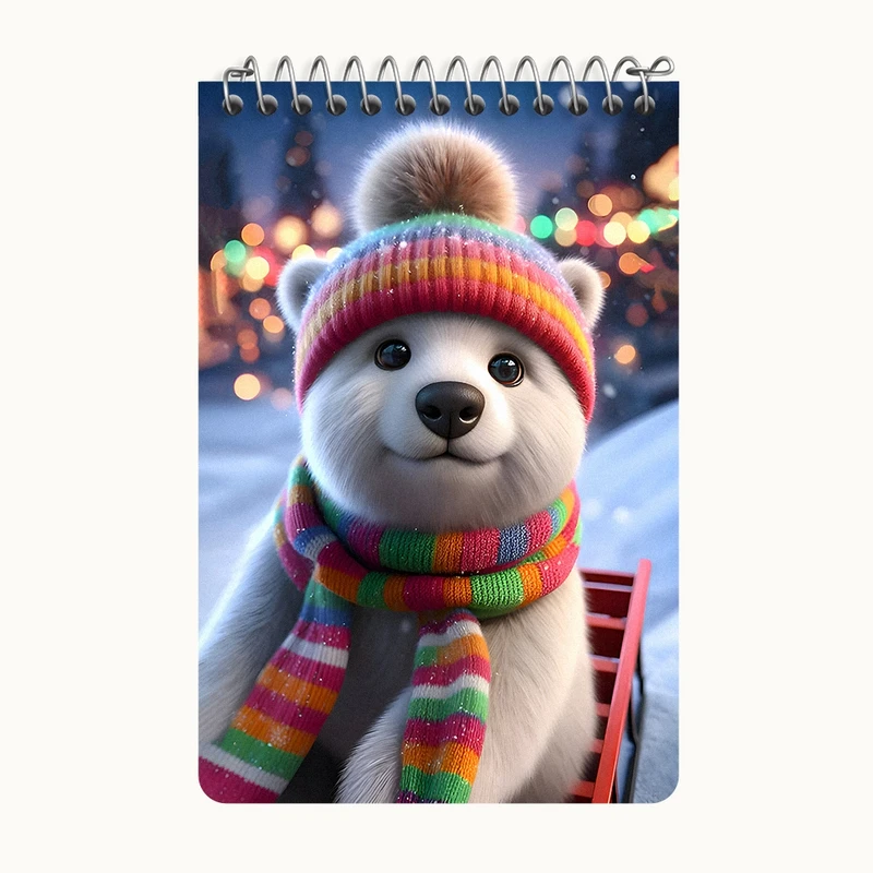 دفتر یادداشت 50 برگ خندالو طرح خرس کیوت کد F9168