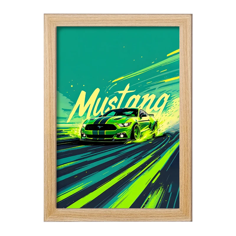 تابلو خندالو طرح فورد (Ford Mustang) کد F13732