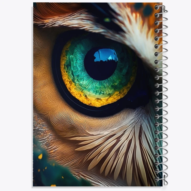 دفتر طراحی 50 برگ خندالو طرح چشم جغد کد F4336