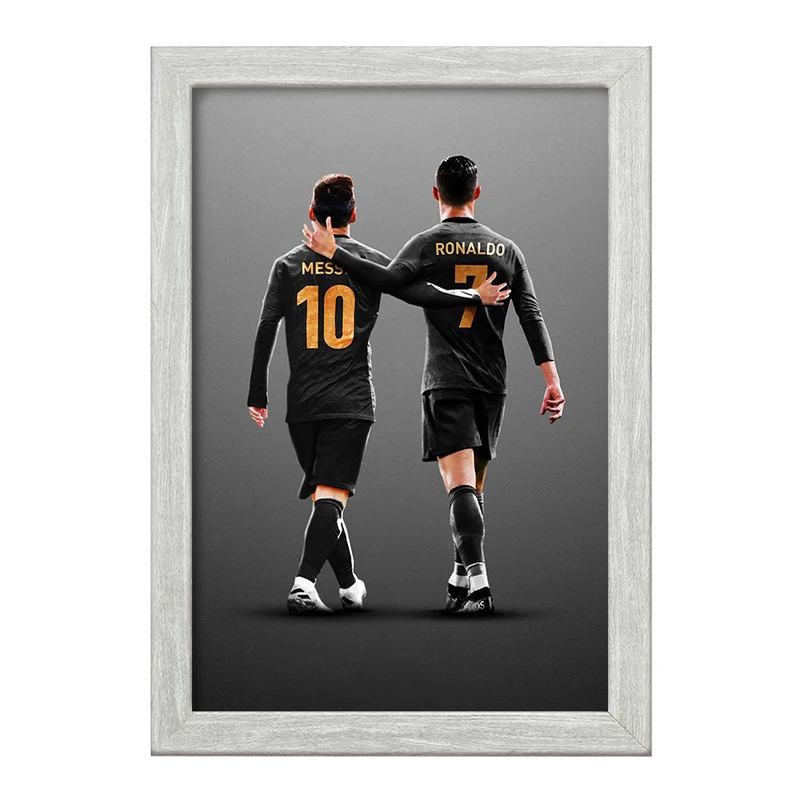 تابلو خندالو طرح کریستیانو رونالدو و لیونل مسی  کد 14001