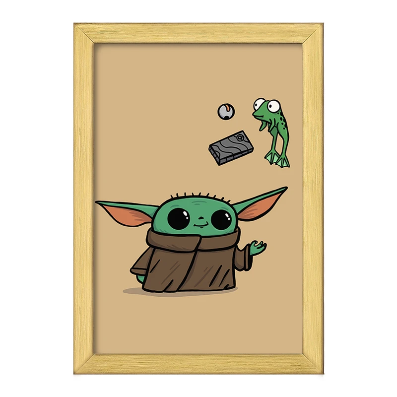 تابلو خندالو طرح یودا سریال جنگ ستارگان کد 26077