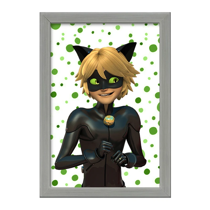 تابلو خندالو طرح پسر گربه ای  کد 3466