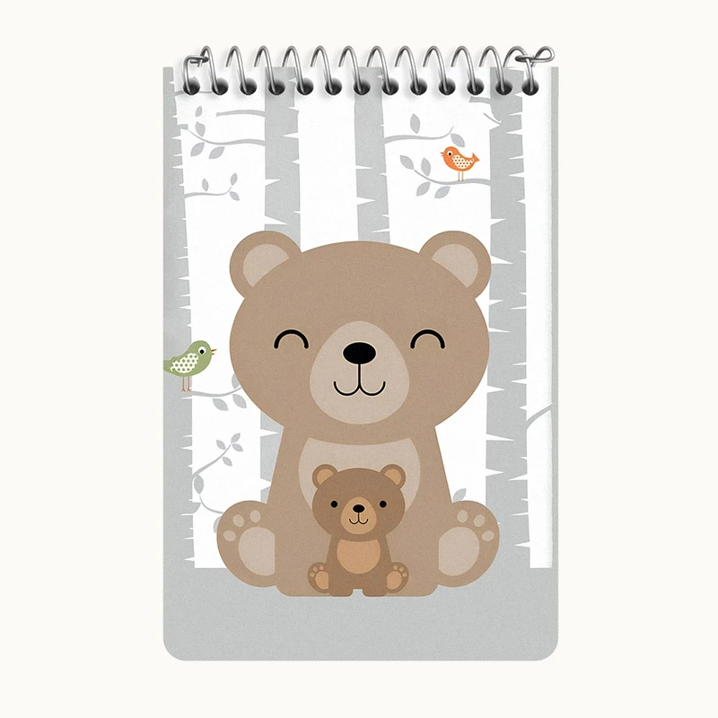 دفتر یادداشت 50 برگ خندالو طرح خرس بامزه کد F3176