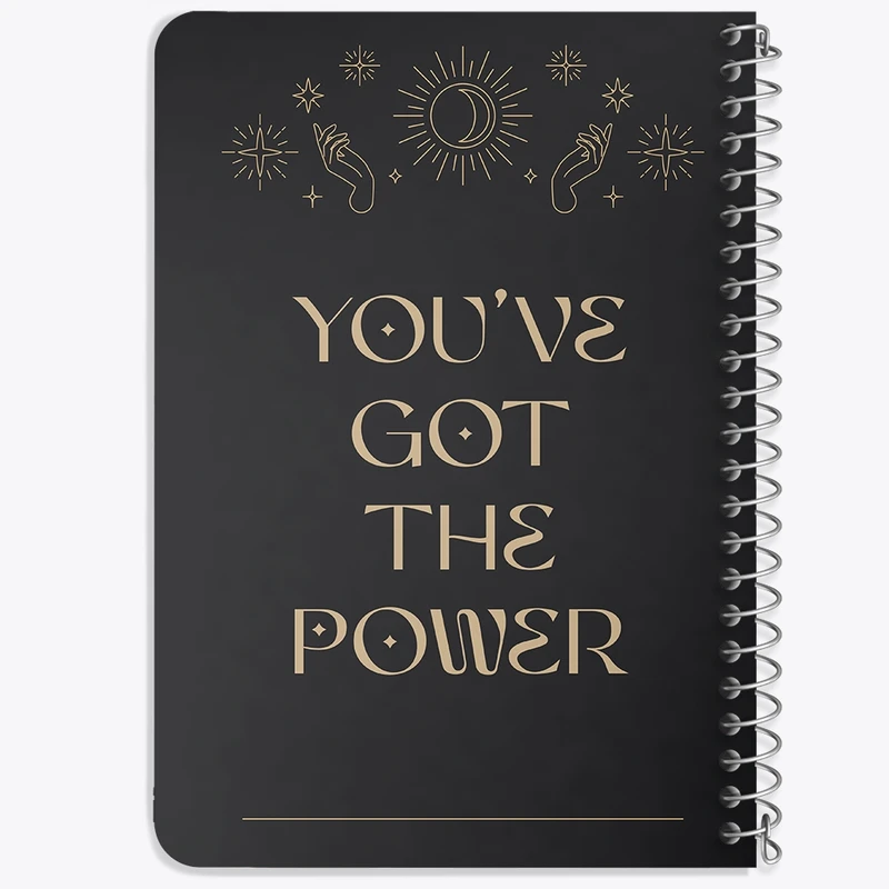 دفتر یادداشت 50 برگ خندالو طرح You've Got The Power کد N2290