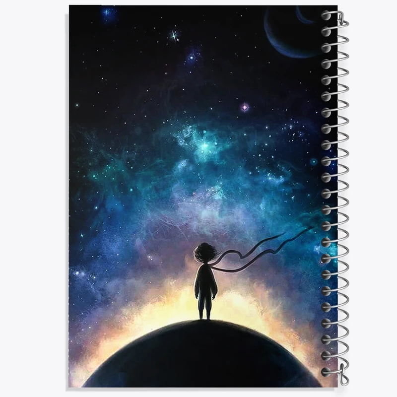 دفتر طراحی 50 برگ خندالو طرح شازده کوچولو  کد 1836