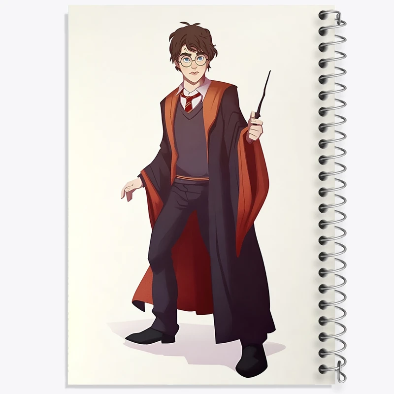 دفتر طراحی 50 برگ خندالو طرح هری پاتر (Harry Potter) کد N2460