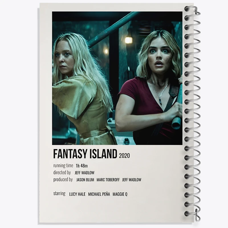 دفتر شطرنجی 50 برگ خندالو طرح جزیره فانتزی (Fantasy Island) کد F13074