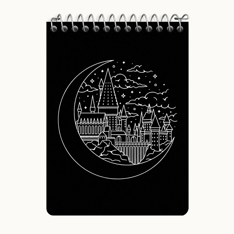 دفتر یادداشت 50 برگ خندالو طرح هری پاتر (Harry Potter) کد N5371