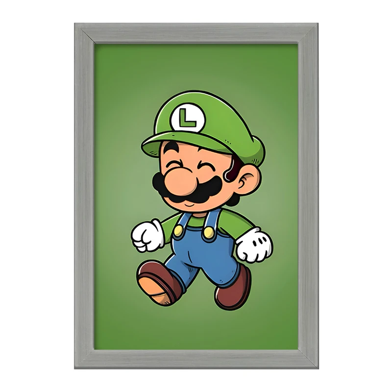 تابلو خندالو طرح لوئیجی سوپر ماریو (Super Mario) کد F9425