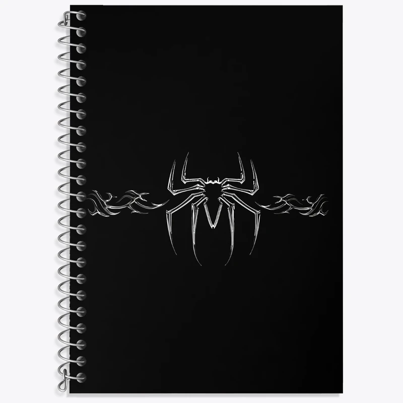 دفتر زبان 50 برگ خندالو مدل سه خط طرح مرد عنکبوتی (Spider Man) کد F3867