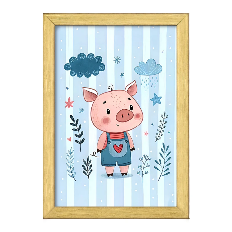 تابلو خندالو طرح خوک بامزه کد F8050