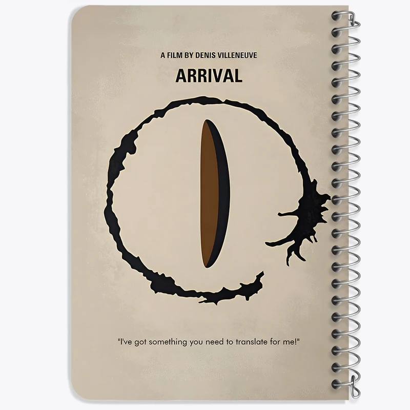 دفتر یادداشت 50 برگ خندالو طرح فیلم ورود (Arrival) کد F13858