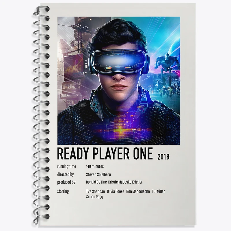 دفتر نت موسیقی 50 برگ خندالو طرح بازیکن شماره یک آماده (Ready Player One) کد F13104