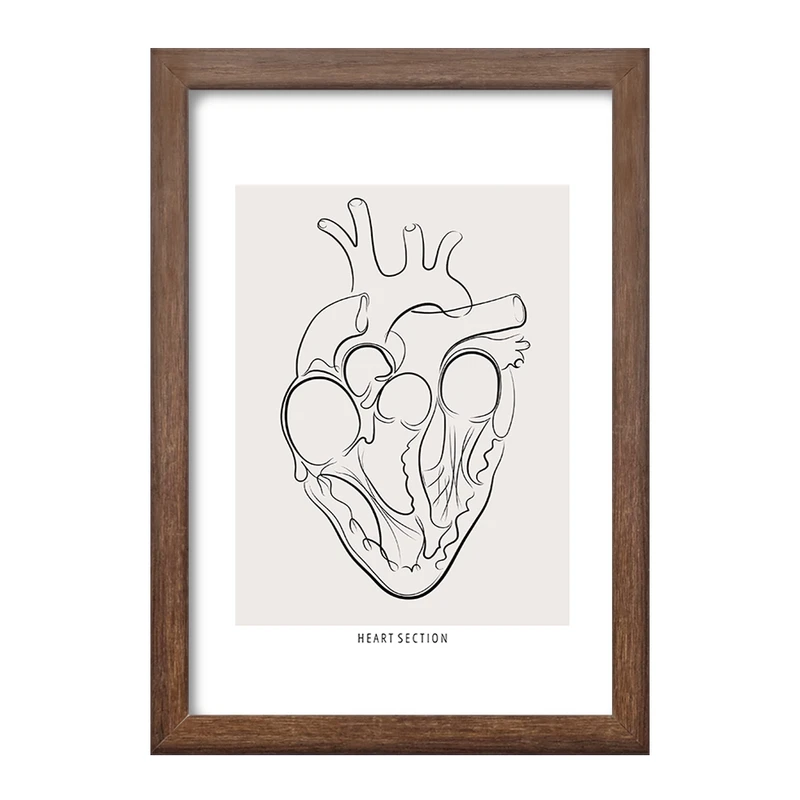 تابلو خندالو طرح آناتومی قلب (Heart Anatomy) کد F13897