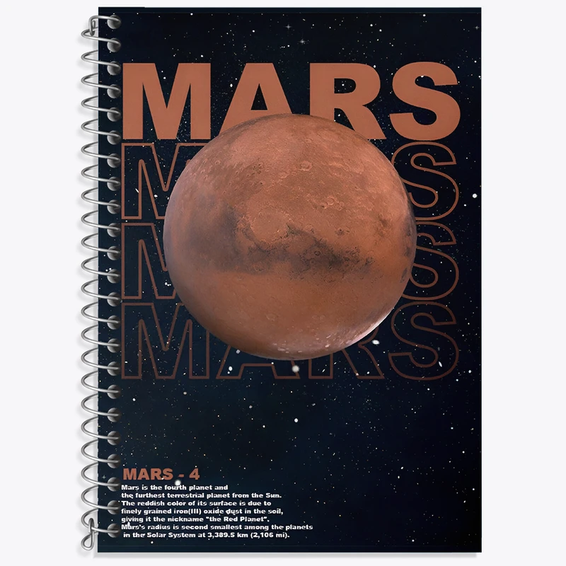 دفتر نت موسیقی 50 برگ خندالو طرح سیاره ی مریخ کد F4587