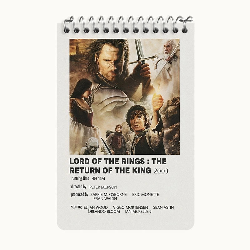 دفتر یادداشت 50 برگ خندالو طرح ارباب حلقه ها (The Lord of the Rings) کد F13293