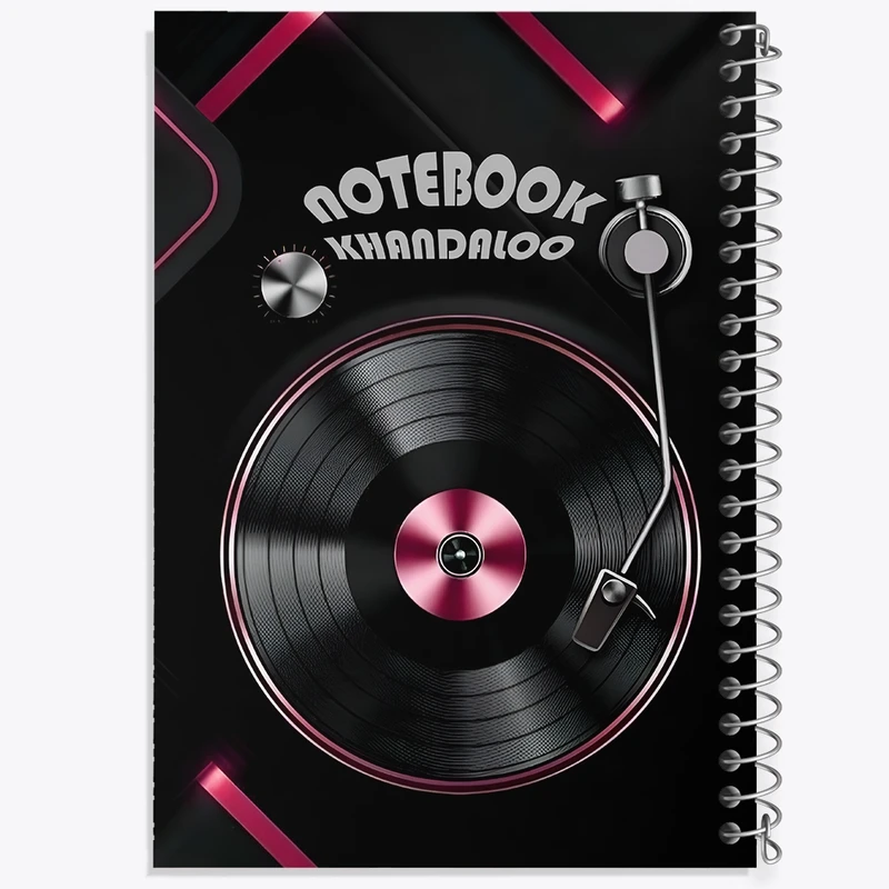 دفتر شطرنجی 50 برگ خندالو طرح پخش کننده موسیقی کد N7734