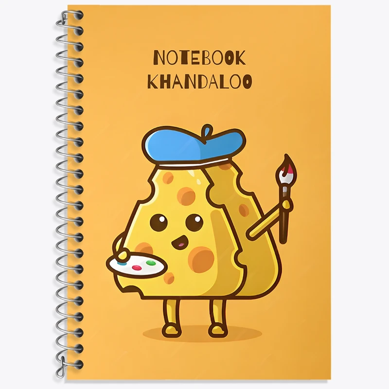 دفتر لغت 50 برگ خندالو طرح پنیر نقاش کد N7168