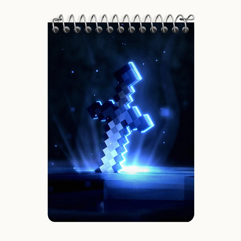 دفتر یادداشت 50 برگ خندالو طرح بازی ماینکرافت (Minecraft) کد N8771