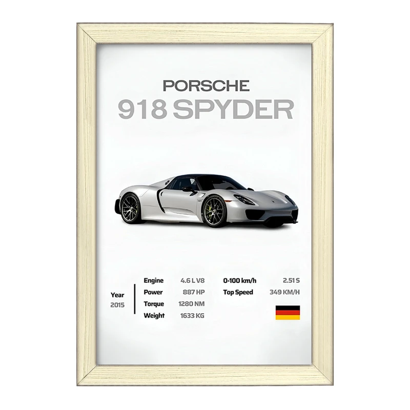 تابلو خندالو طرح پورشه (Porsche) کد F13481