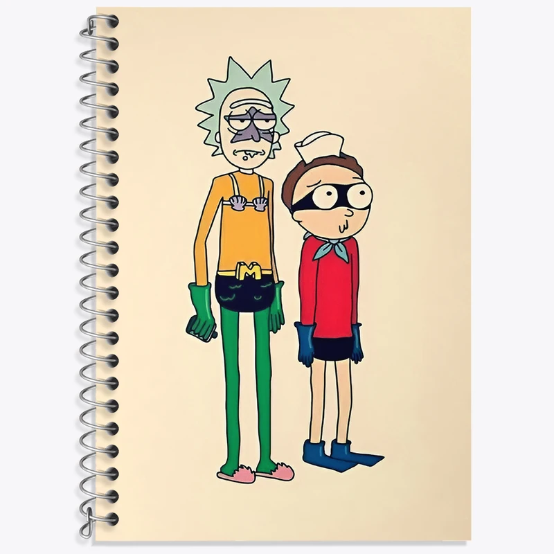دفتر نت موسیقی 50 برگ خندالو طرح ریک و مورتی (Rick and Morty) کد F4019