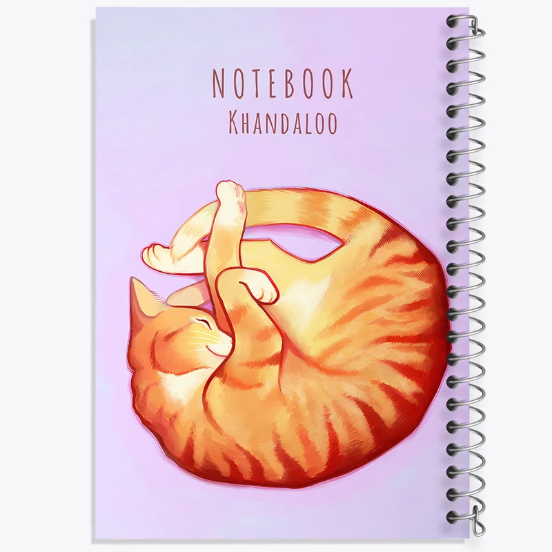 دفتر مشق 50 برگ خندالو طرح گربه بامزه کد N6613