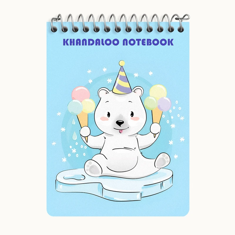 دفتر یادداشت 50 برگ خندالو طرح خرس قطبی بانمک کد N6205