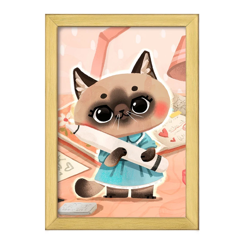 تابلو خندالو طرح گربه (Cat) کد F946