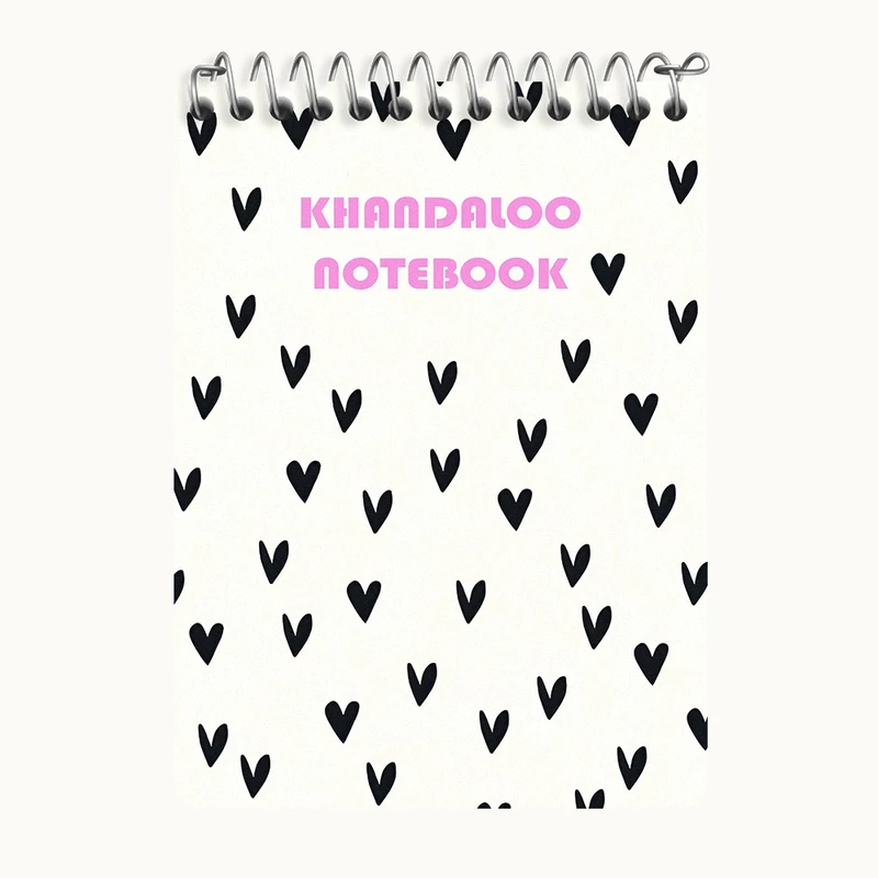 دفتر یادداشت 50 برگ خندالو طرح پترن قلبی کد N8570