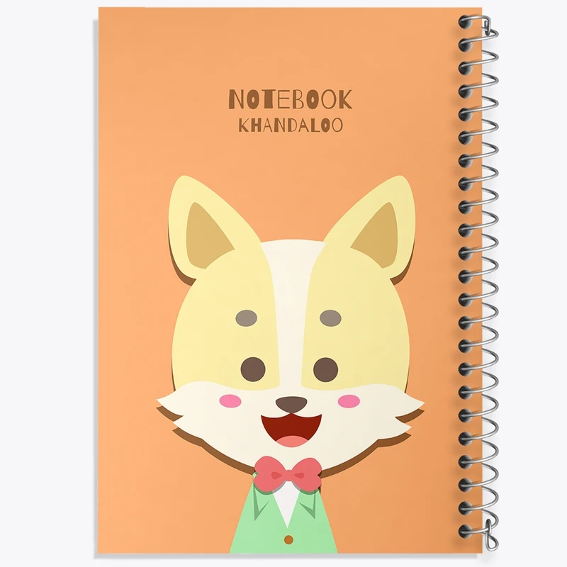 دفتر طراحی 50 برگ خندالو طرح گرگ بامزه کد N1098