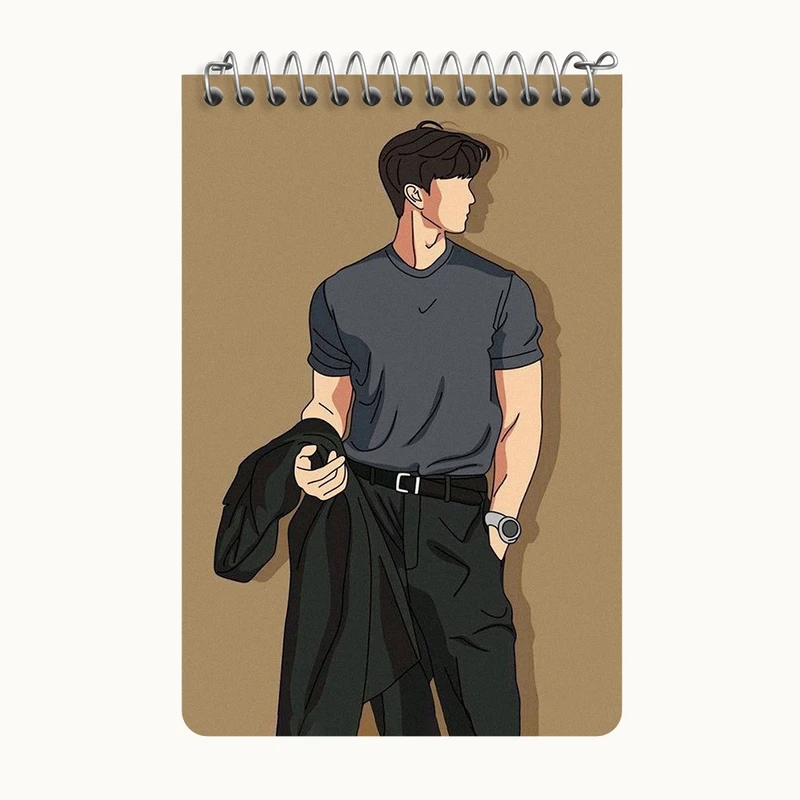 دفتر یادداشت 50 برگ خندالو طرح پسرانه کد F3193