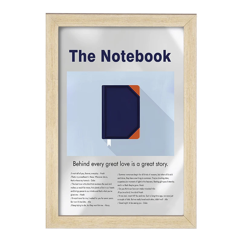تابلو خندالو طرح دفترچه خاطرات (The Notebook) کد F13822