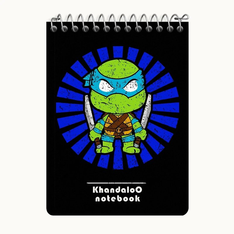 دفتر یادداشت 50 برگ خندالو طرح لاکپشت های نینجا کد N9455