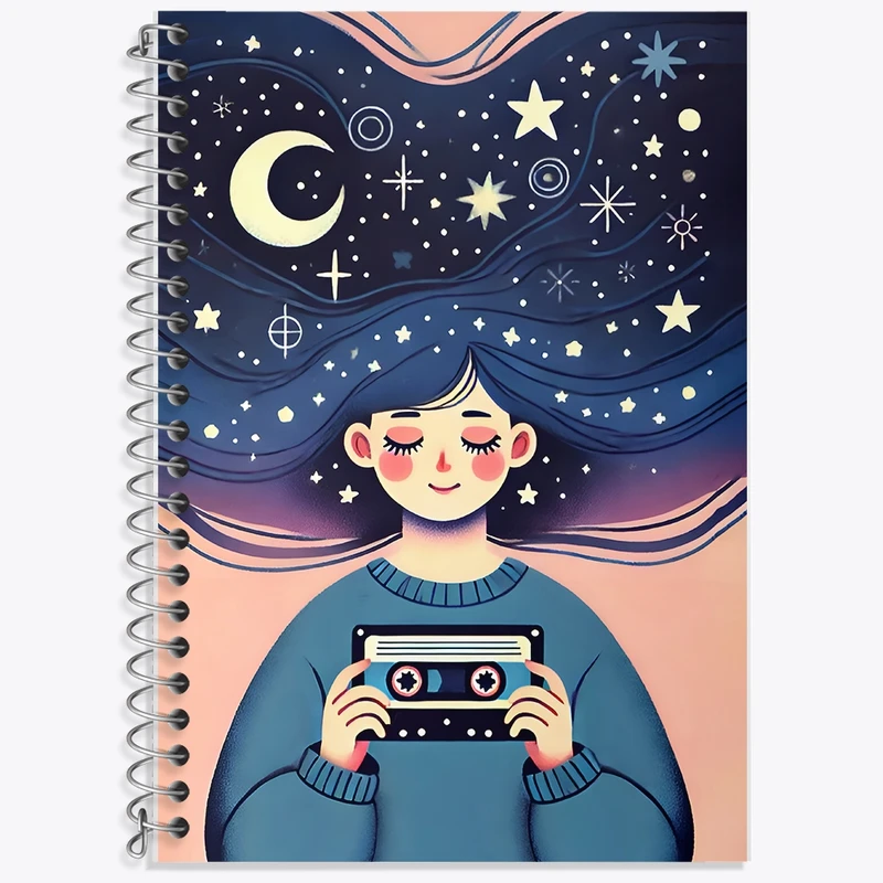 دفتر لغت 50 برگ خندالو طرح دخترانه کد F9977