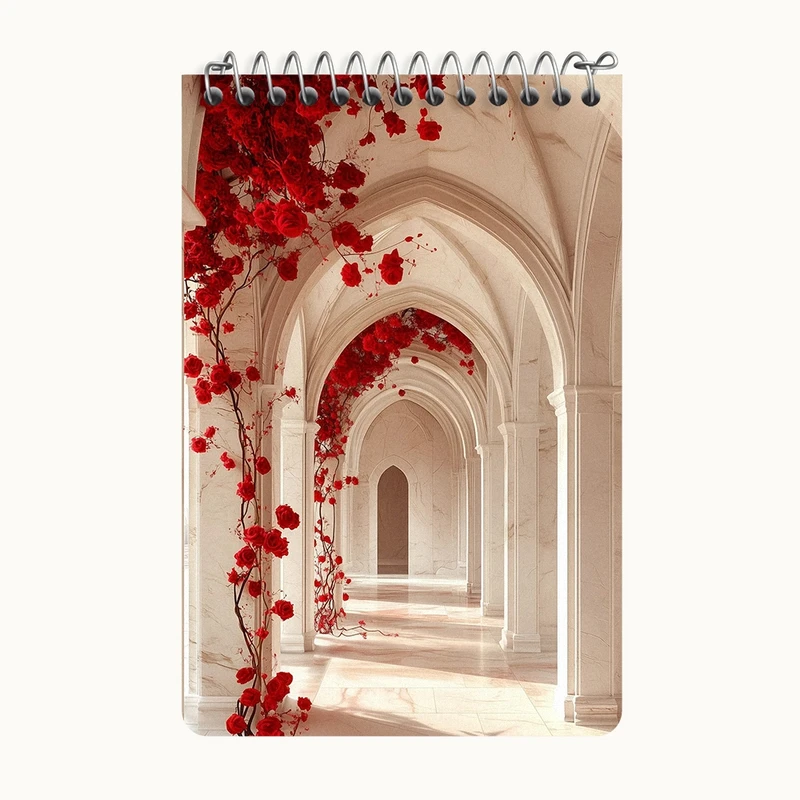 دفتر یادداشت 50 برگ خندالو طرح دالان گل کد F10693