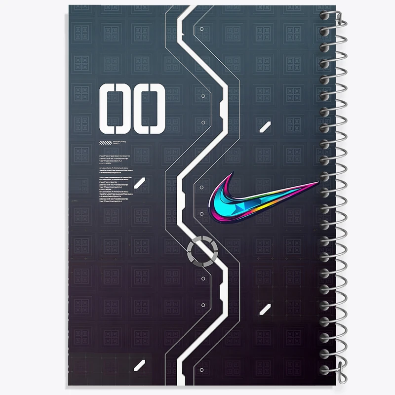 دفتر ژورنال نویسی 50 برگ خندالو مدل نقطه ای طرح نایک (Nike) کد N7555
