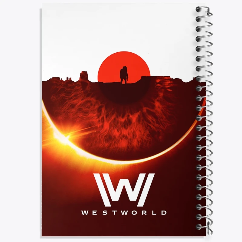 دفتر طراحی 50 برگ خندالو طرح سریال وست ورلد West World  کد 10203