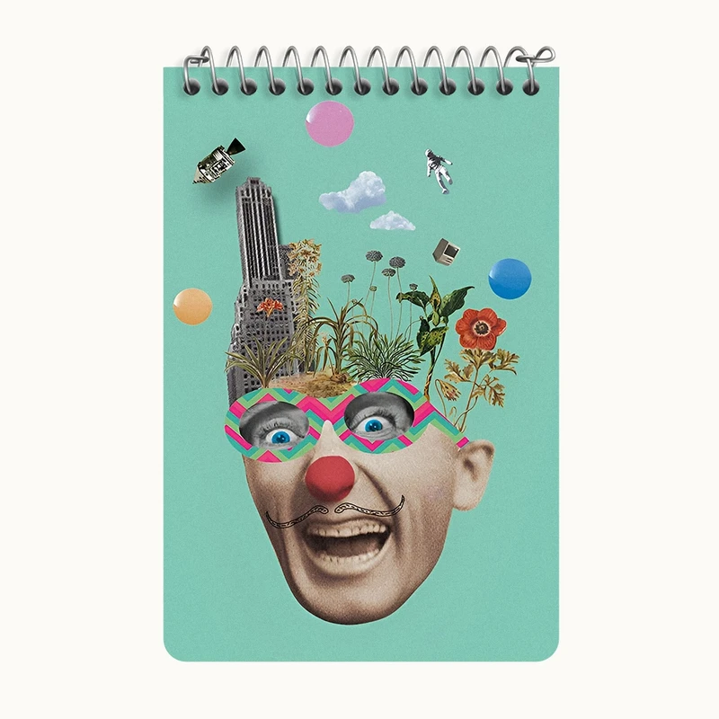 دفتر یادداشت 50 برگ خندالو طرح سالوادور دالی کد F10841