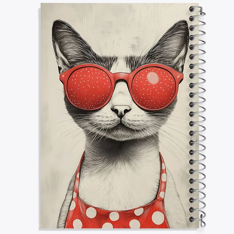 دفتر لیست خرید 50 برگ خندالو طرح گربه کد F10319