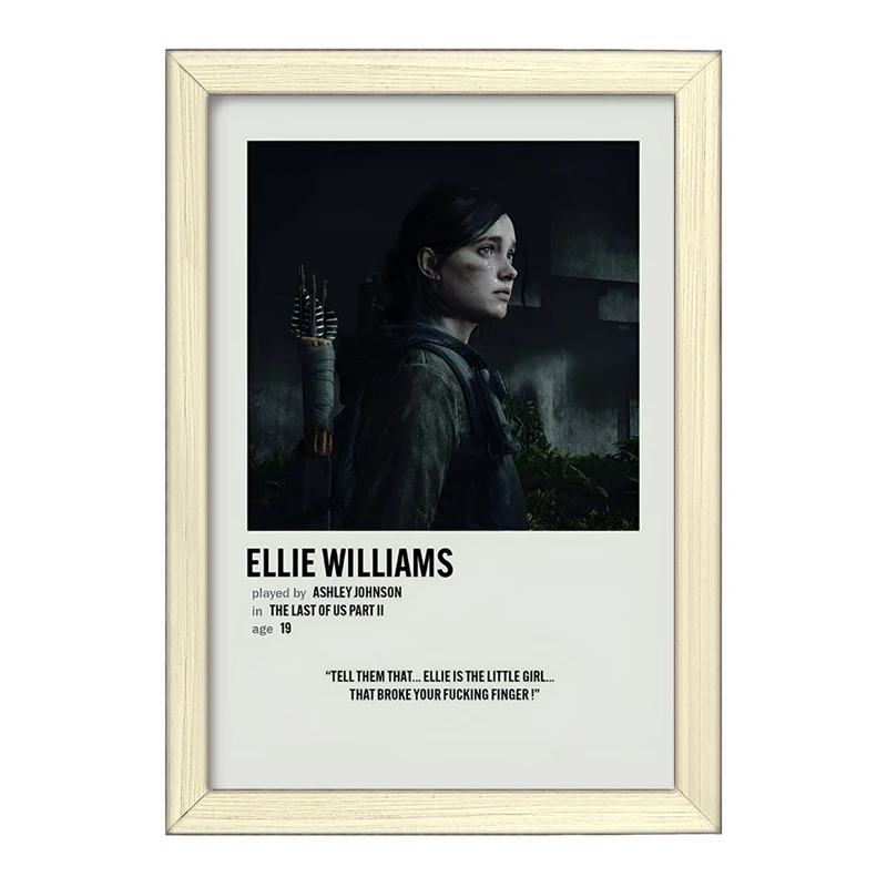 تابلو خندالو طرح الی ویلیامز (Ellie Williams) کد F13087