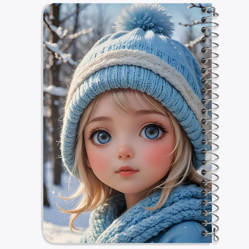 دفتر یادداشت 50 برگ خندالو طرح دخترانه کیوت کد F9247