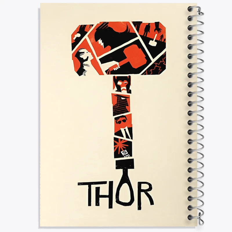 دفتر مشق 100 برگ خندالو طرح ثور (Thor) کد F13536