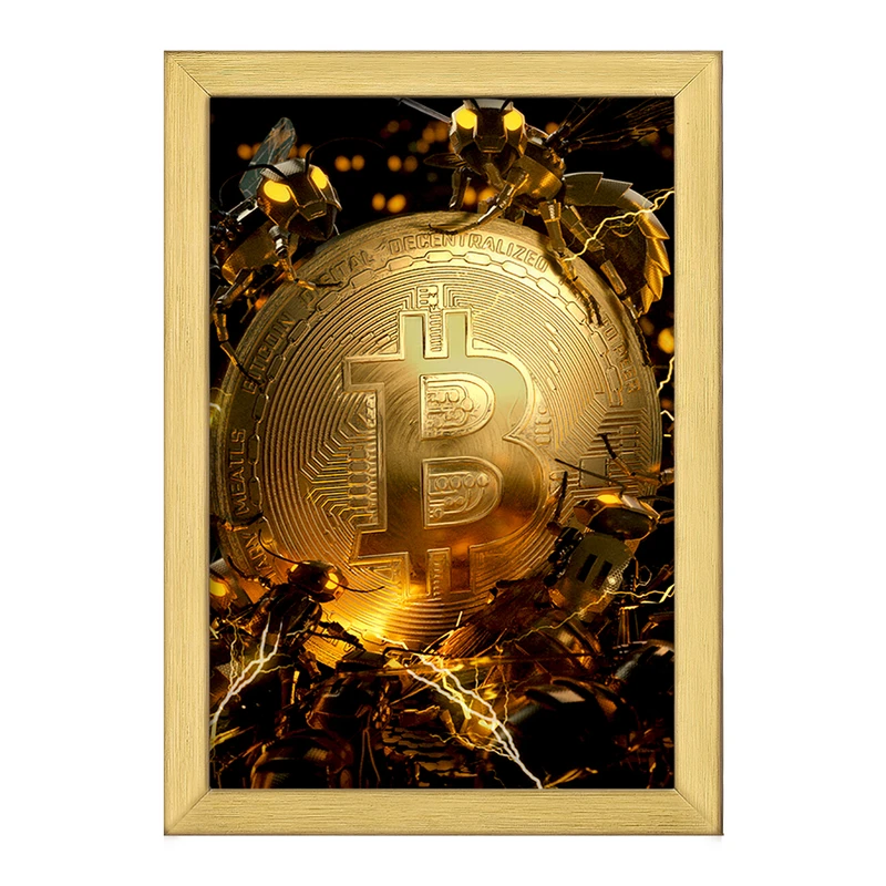 تابلو خندالو طرح بیت کوین (Bitcoin) کد F911