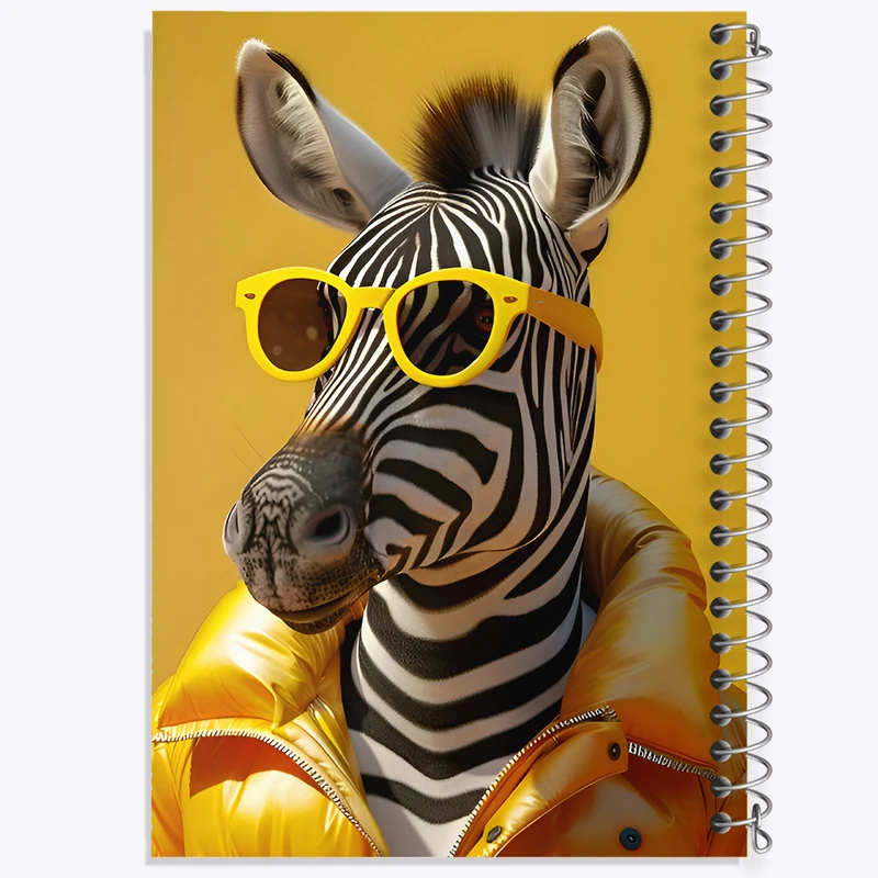 دفتر مشق 100 برگ خندالو طرح گورخر کد F9242