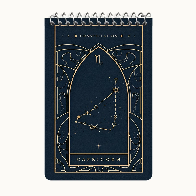 دفتر یادداشت 50 برگ خندالو طرح ماه تولد دی کد F10878