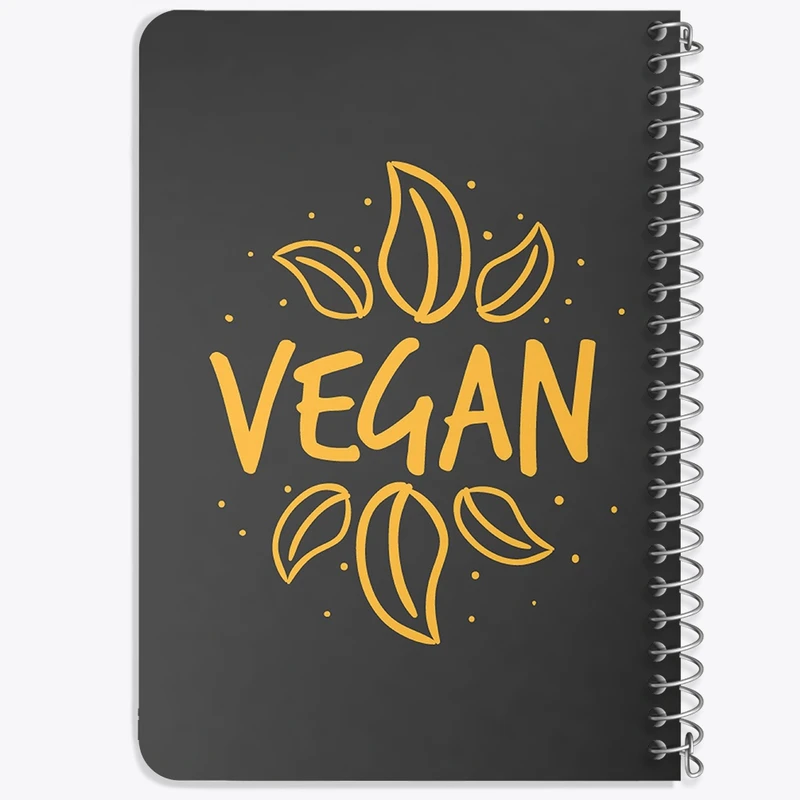 دفتر یادداشت 50 برگ خندالو طرح وگن Vegan کد 31127