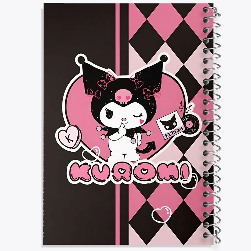 دفتر طراحی 50 برگ خندالو طرح کرومی (Kuromi) کد N5157