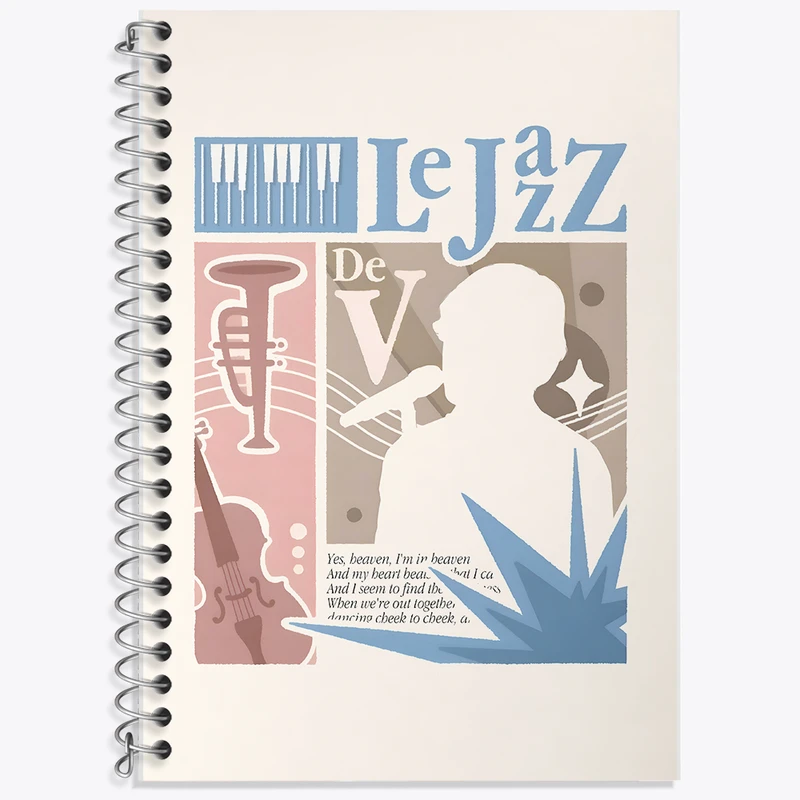 دفتر نت موسیقی 50 برگ خندالو طرح موسیقی جاز کد F10481