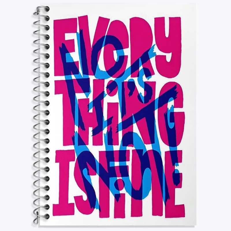 دفتر زبان 50 برگ خندالو مدل سه خط طرح انگیزشی کد N8509